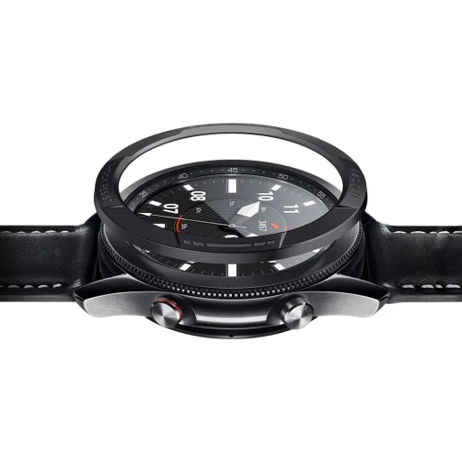 Samsung Galaxy Watch 3 45mm Spigen Chrono Shield Káva Védő Fekete (AMP02238) - 6
