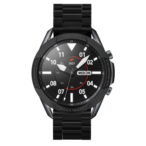 Samsung Galaxy Watch 3 45mm Spigen Chrono Shield Káva Védő Fekete (AMP02238) - 3