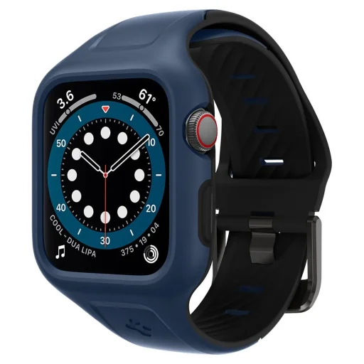 SPIGEN LIQUID AIR ”PRO” ÓRASZÍJ APPLE WATCH 4/5/6/7/8/SE/Ultra (42/44/45/49mm) KÉK (ACS02225) - 1