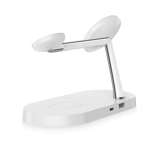 TECH-PROTECT A12 3 az 1-ben vezeték nélküli töltőállomás 15W MagSafe fehér - 2