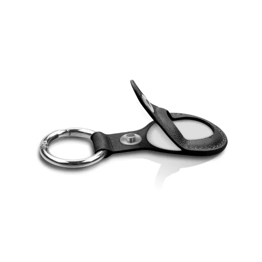 Loco Dot Apple AirTag vegán bőr tok fekete - 3