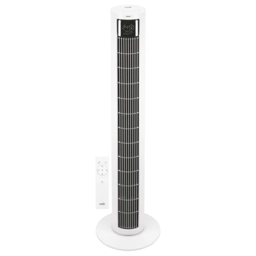 HOME TWFR100C stĺpový ventilátor, 60 W, 4 režimy, 4 rýchlosti, oscilácia, LED displej, diaľkové ovládanie - 1