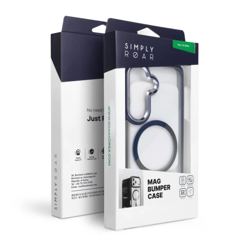 Samsung Galaxy A57 puzdro ROAR MAG BUMPER kompatibilné s MagSafe tmavomodré puzdro - 6