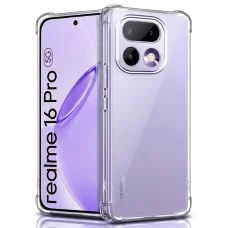 Techsuit - Shockproof priehľadné silikónové puzdro - Realme 16 Pro - Priehľadné puzdro
