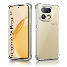 Techsuit - Nárazuvzdorný priehľadný silikón - Puzdro na Realme 16 Pro Plus - priehľadné