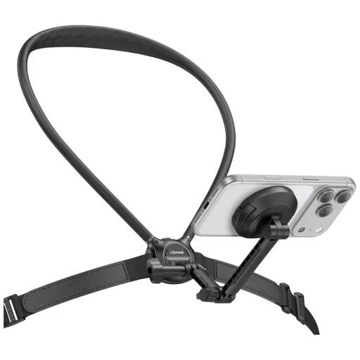 USAMS JoyGo JOY02 magnetický držiak na telefón na krk čierny - 7
