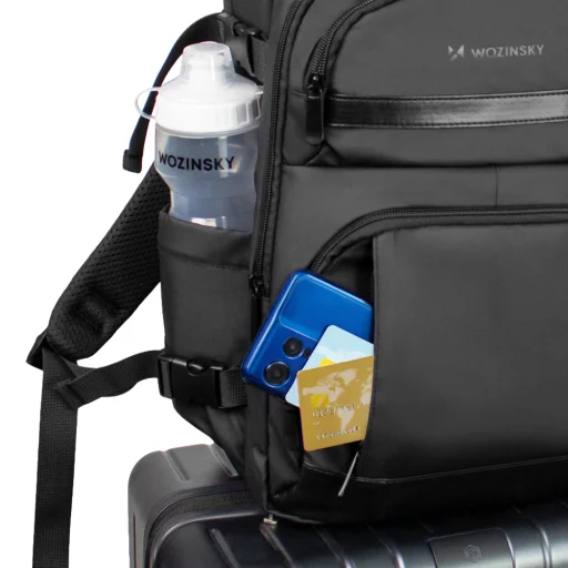Wozinsky WPW-20L cestovný batoh s vreckom na notebook 40x20x25 cm - čierny - 7