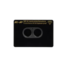 Tvrdené sklo Aluminum Metal na kompletné prekrytie šošovky fotoaparátu pre iPhone 17 čierne (kamerový ostrovček) ochranné sklo