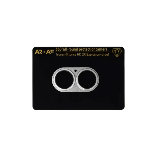 Tvrdené sklo hliníková celoplošná ochrana objektívu fotoaparátu iPhone 17 biela (kamerový ostrovček) ochranné sklo - 1