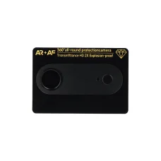 iPhone 17 Air čierne celoplošné ochranné sklo na kameru s hliníkovým kovovým krytom (kamerový ostrovček + handrička)