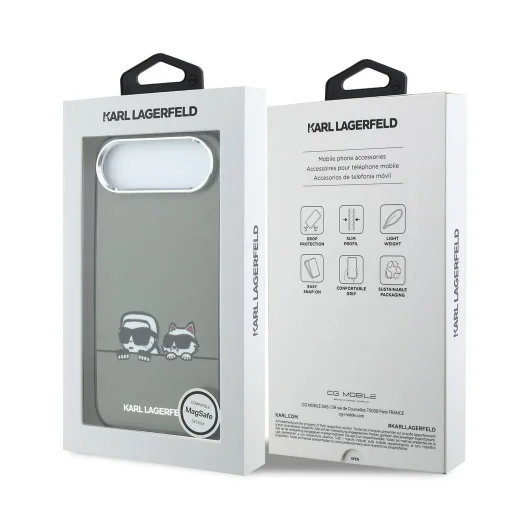 Karl Lagerfeld IML K&CH Hlavy Logo MagSafe iPhone 17 Air kryt - 7