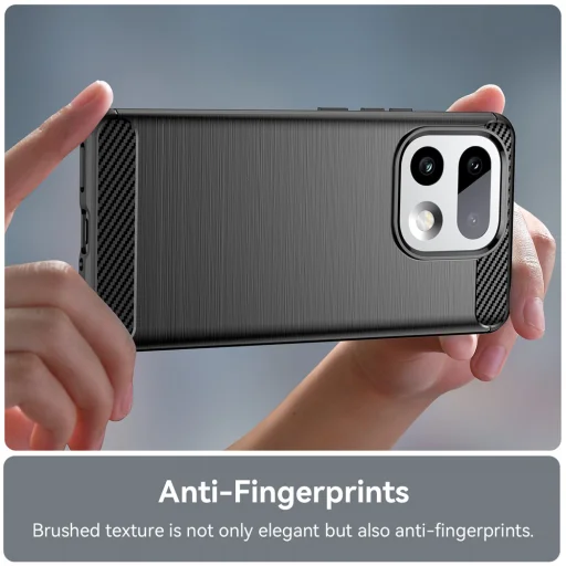 Techsuit - Carbon Silicone - Realme 16 Pro+ - čierne puzdro - 5