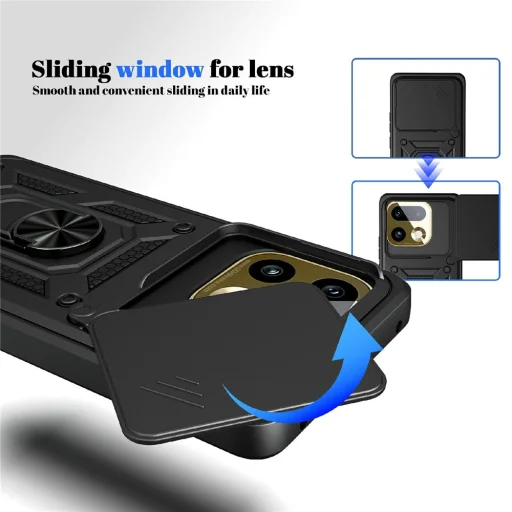 Techsuit - CamShield Series - Realme 16 Pro+ - Modré puzdro - 5