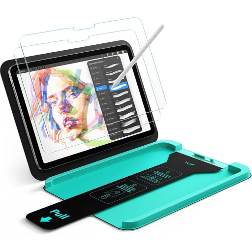 ESR - Armorite Paper-Feel UltraFit Tray - iPad Air 13 (2024) / Air 13 (2025) / Air 13 (2026) - Číre tvrdené sklo - 1