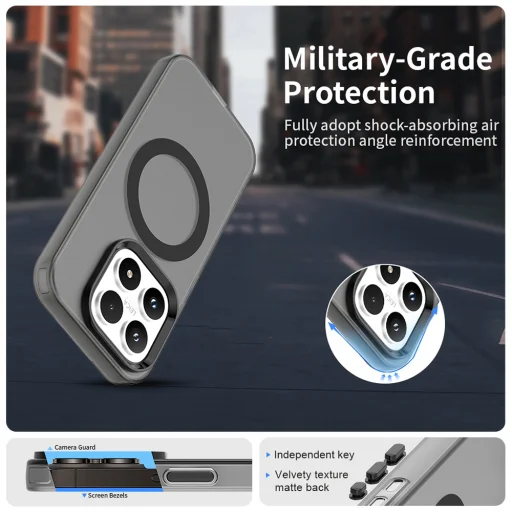 Techsuit - CandyCase MagSafe - Xiaomi 17 - Čierne puzdro - 4