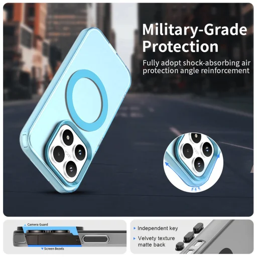 Techsuit - CandyCase MagSafe - Xiaomi 17 - Modré puzdro - 4