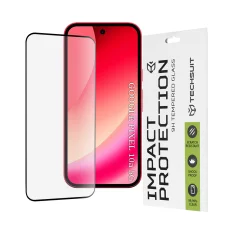 Techsuit - 111D Celoplošné pokrytie / Celoplošné lepenie Ochranné tvrdené sklo - Google Pixel 10A - Čierne - ochranné sklo ochranné sklo