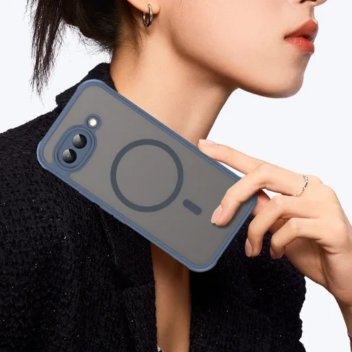 Techsuit - HaloFrost II MagSafe - Google Pixel 10a - Tmavomodré puzdro - 5