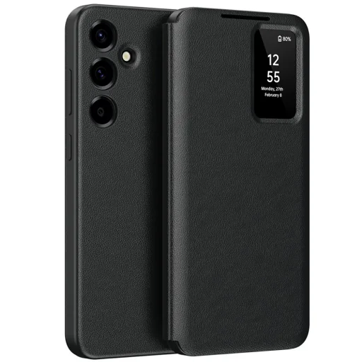 Techsuit - SmartView Series - Samsung Galaxy A37 5G - Čierne puzdro - 1