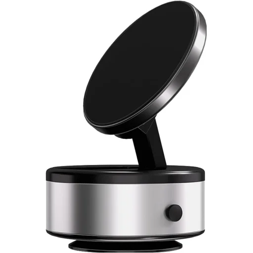 MagSafe kompatibilný elektrický vákuový držiak do auta, strieborný - 1