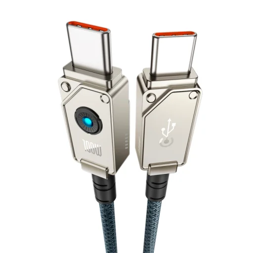 Kábel USB-C na USB-C Baseus Unbreakable, 100W, 5A, 2m, biely P10355800221-01 - 3