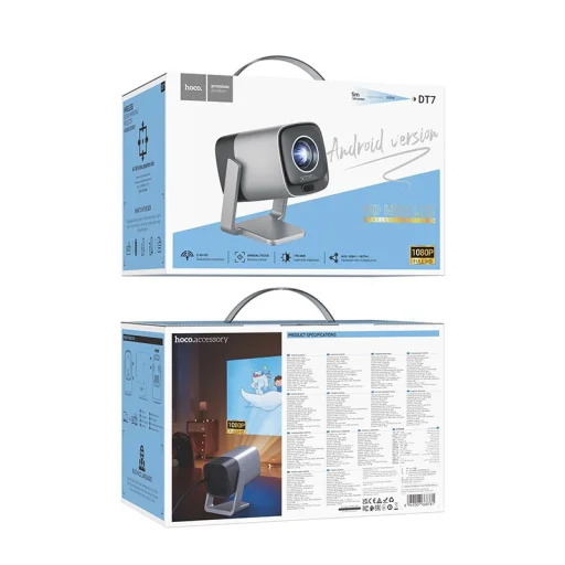 Hoco DT7 Full HD Projektor Android Wi-Fi Bluetooth 1080P Szürke - 22