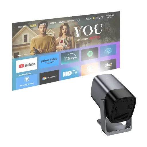 Hoco DT7 Full HD projektor Android Wi-Fi Bluetooth 1080P sivý - 10
