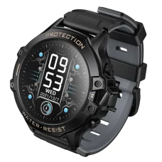 Hoco Y107 detské smart hodinky 1,28" 4G GPS s funkciou volania čierne