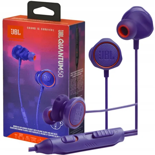 JBL Quantum 50 káblové slúchadlá Jack 3,5 mm modré - 1