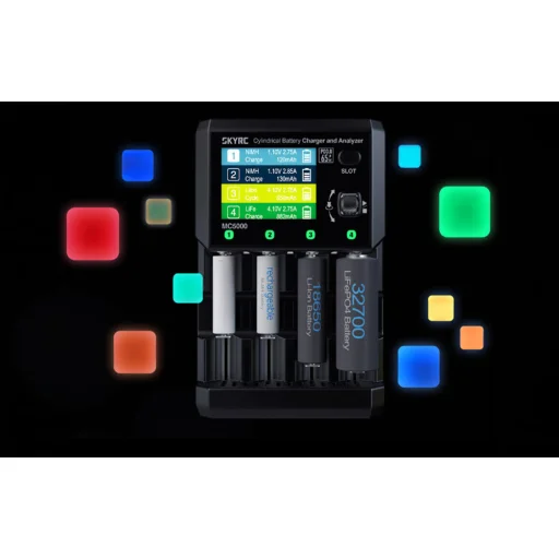 SkyRC MC5000 hengeres akkumulátor töltő és elemző - 5