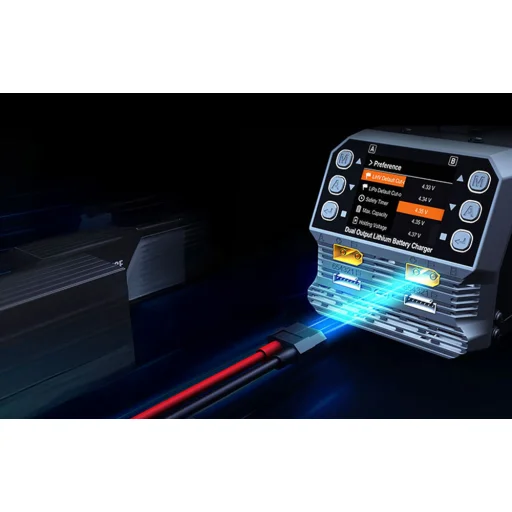 SkyRC PC1080neo dvojkanálová nabíjačka lítiových akumulátorov - 7