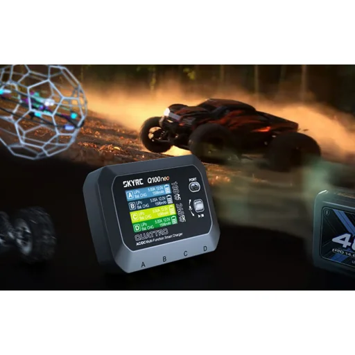 SkyRC Q100neo AC/DC Többfunkciós Intelligens Töltő - 9