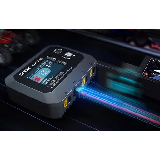 SkyRC Q100neo AC/DC Többfunkciós Intelligens Töltő - 13