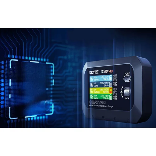 SkyRC Q100neo AC/DC Többfunkciós Intelligens Töltő - 19