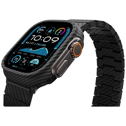 Apple Watch Ultra 1/2/3 (49 mm) PITAKA Air puzdro čierne a sivé - 3