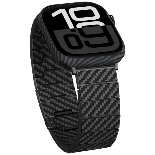 Apple Watch 10/11 42mm PITAKA Air puzdro čierno-sivé - 5