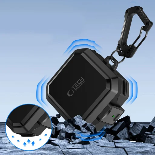 Tech-protect Carbonox Magsafe puzdro na Samsung Galaxy Buds 4 / 4 Pro čierne - 6