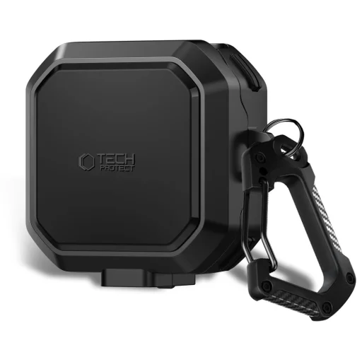 Tech-protect Carbonox Magsafe puzdro na Samsung Galaxy Buds 4 / 4 Pro čierne - 1