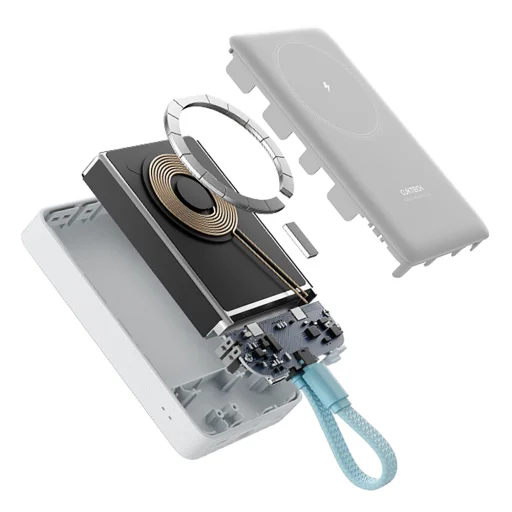 Cuktech CP132ML 10000 mAh magnetická powerbanka - biela - 11