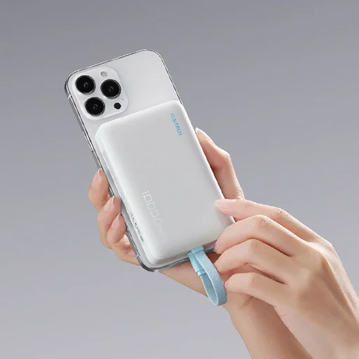 Cuktech CP132ML 10000 mAh magnetická powerbanka - biela - 12