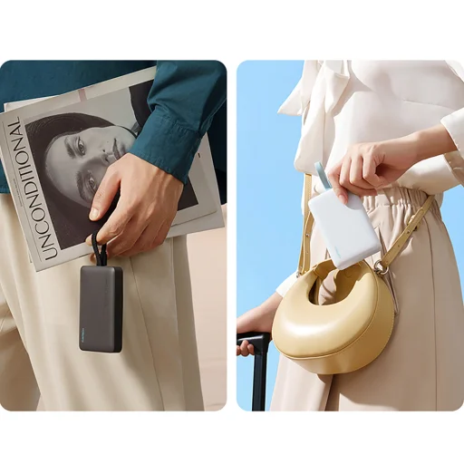 Cuktech CP132ML 10000 mAh magnetická powerbanka - biela - 6