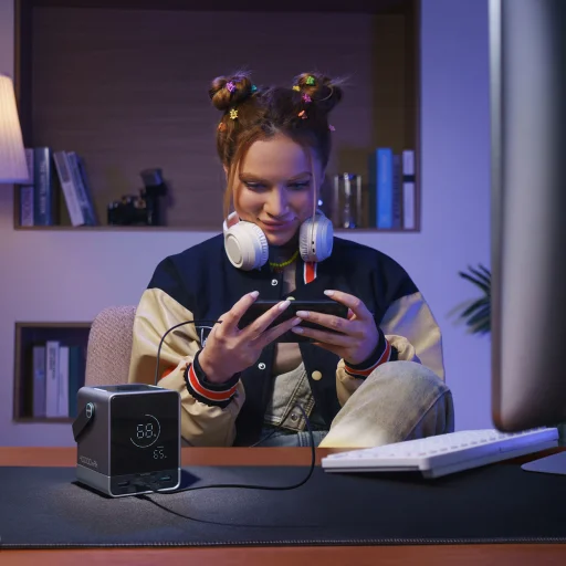 Cuktech Powerbank 300W 40000mAh s bezdrôtovým nabíjaním 2x USB-C + 2x USB-A - Čierna - 18