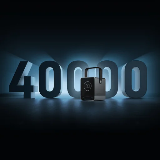 Cuktech Powerbank 300W 40000mAh s bezdrôtovým nabíjaním 2x USB-C + 2x USB-A - Čierna - 7