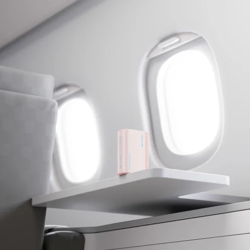 Powerbank Cuktech CP13 30W 10000mAh USB-C + USB-A - ružová - 6