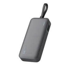 Cuktech LPB200N 40W 20000mAh Powerbank so vstavaným káblom - Sivá