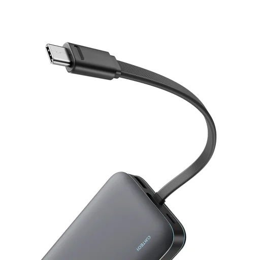 Cuktech LPB200N 40W 20000mAh Powerbank so vstavaným káblom - Sivá - 4