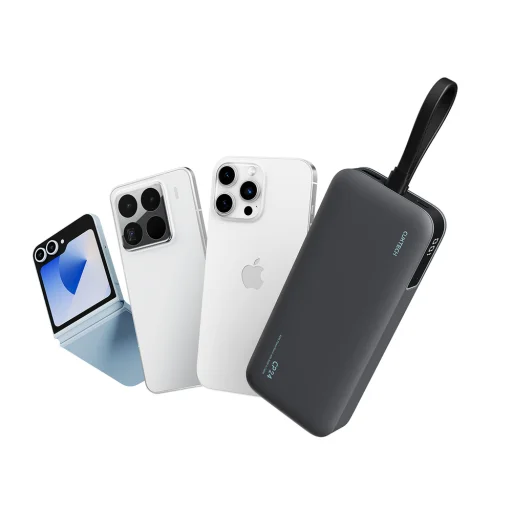 Cuktech LPB200N 40W 20000mAh Powerbank so vstavaným káblom - Sivá - 5