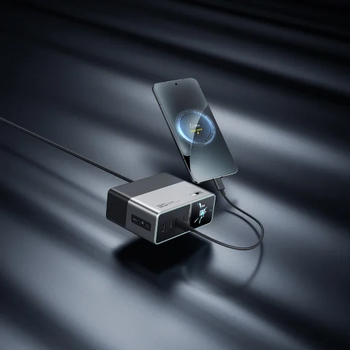 Cuktech TA3005U 300W nabíjacia stanica 5 v 1 s digitálnym displejom - strieborná - 23