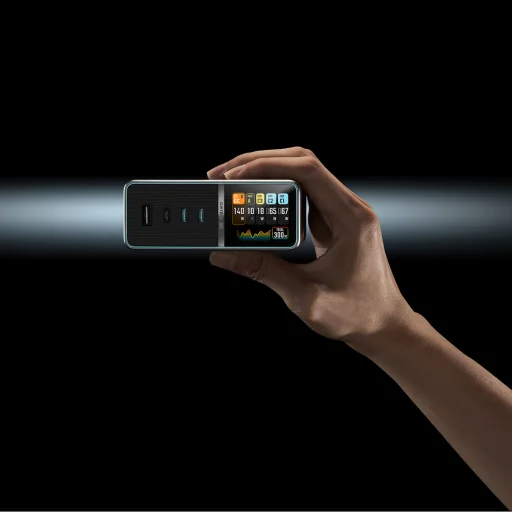 Cuktech TA3005U 300W nabíjacia stanica 5 v 1 s digitálnym displejom - strieborná - 8