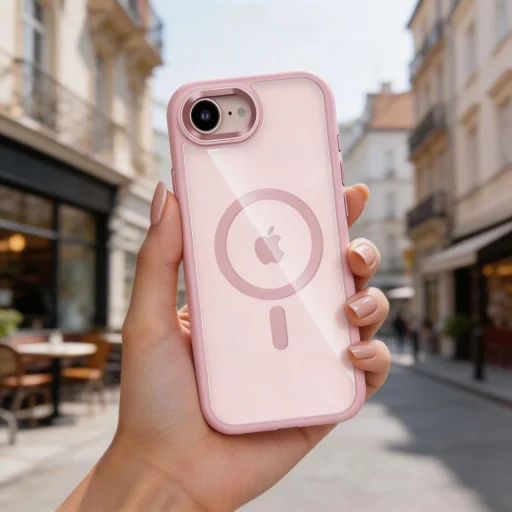 iPhone 16e / 17e Tech-protect Magmat Magsafe puzdro ružové/priehľadné - 6